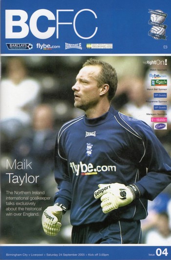 Match programme